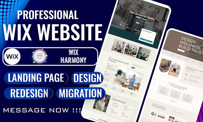 redesign wix website design wix studio website design wix harmony