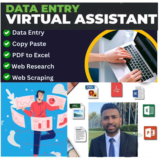 do any virtual assistant and data entry work