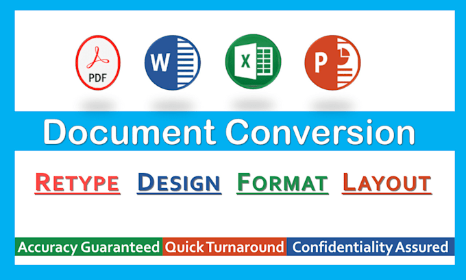 convert PDF to microsoft word, excel, powerpoint