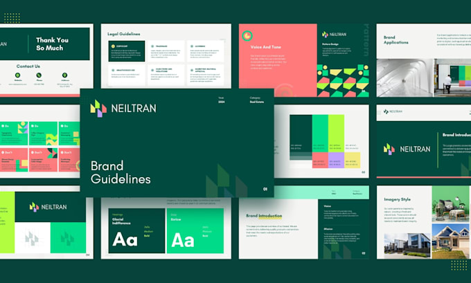 Design minimalist logo with brand style guides, brand identity and ...
