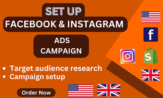 set up facebook ads instagram ads meta ads, marketing expert