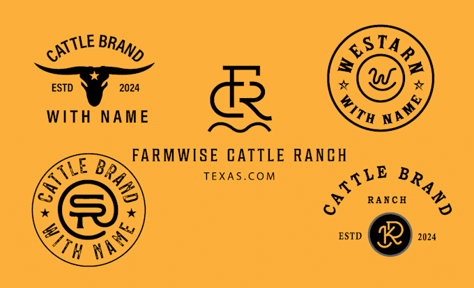 do cattle brand, western, ranch logo creation
