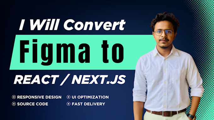 convert figma to responsive react or nextjs website