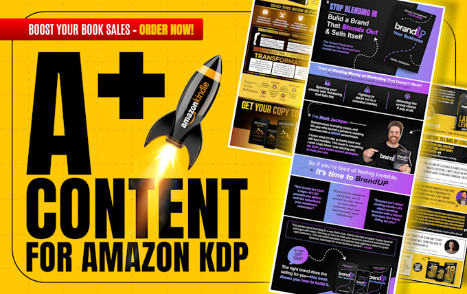 design high converting amazon KDP a plus content