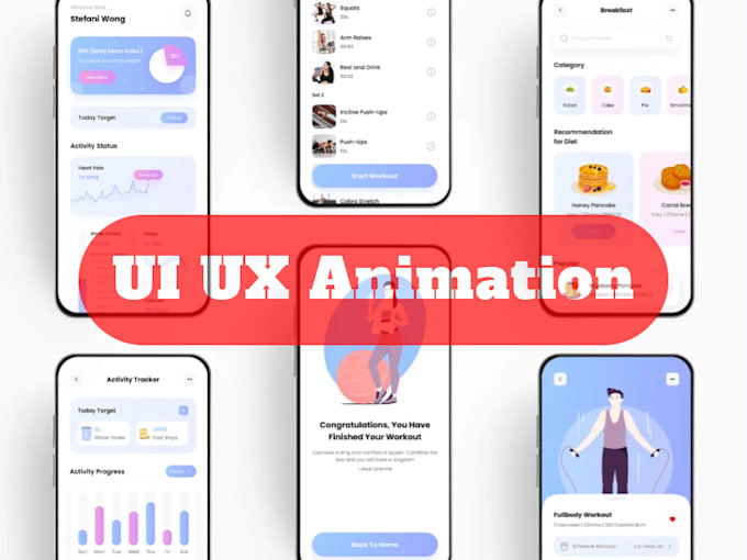 Create ui ux and app in motion graphics for you by Azimulocean | Fiverr