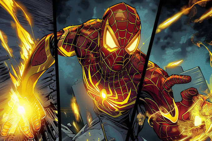 make a unique comic book digital art and illustration