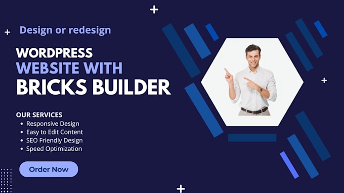 redesign or design a business wordpress website with bricks builder