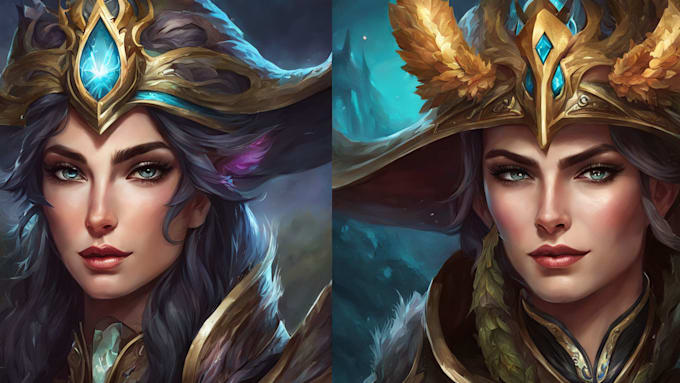illustrate fantasy art creatures and character