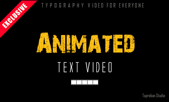 create kinetic typography animation video