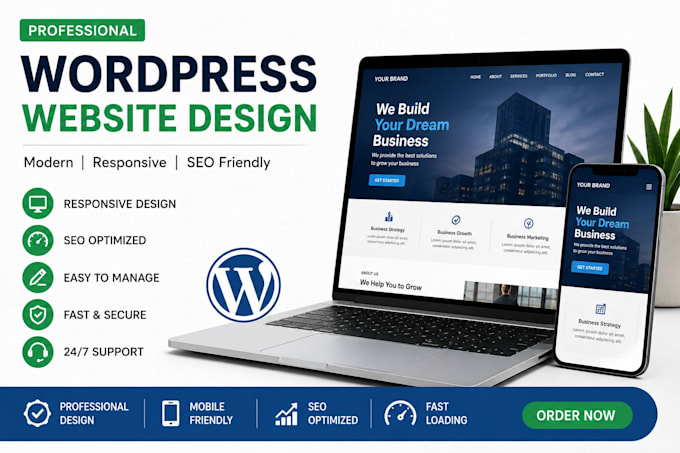 design a professional SEO optimized wordpress website