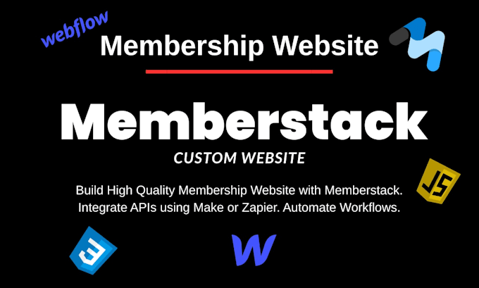 create webflow membership website with memberstack
