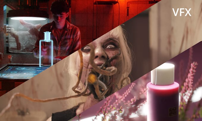 create complex 3d visual effects and composite them