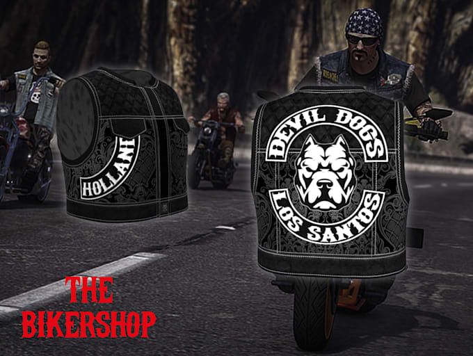 make custom fivem motorclub vests