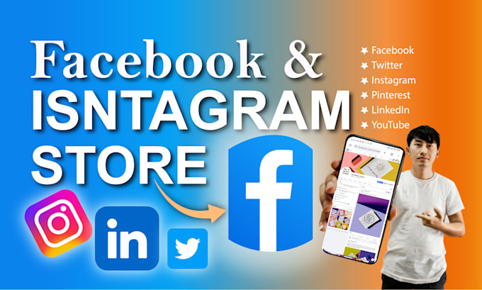 do set up and fix all issues related to facebook, instagram shop, social media