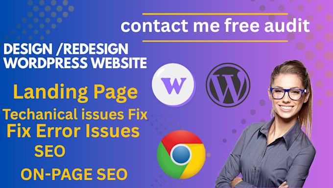 redesign, revamp, duplicate, copy clone, wordpress website with elementor