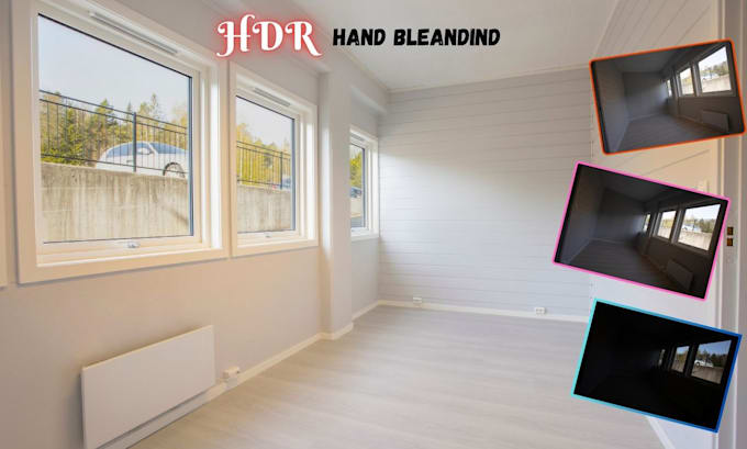do retouching real estate hdr photo bleanding
