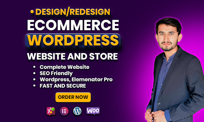 design wordpress  and ecommerce website or store