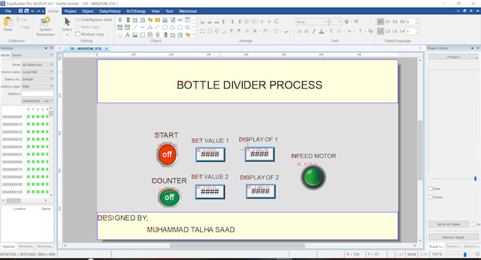 do plc programming and hmi designing on tia portal
