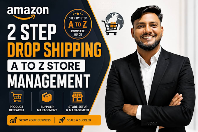 amazon 2 step dropshipping full store management
