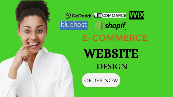 design webshop, ecommerce on hostinger, godaddy, bluehost, wix or wix website