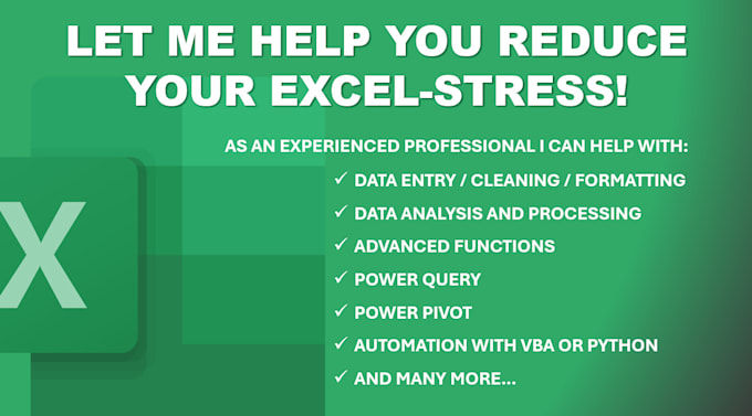 help you with anything related to excel or google sheets