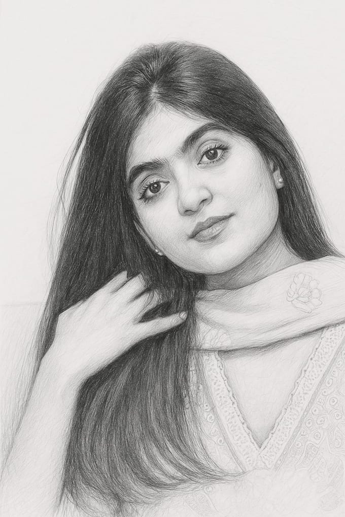 realistic pencil sketch transforms your photo in 28 hours