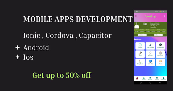 develop custom android and ios apps using cordova ionic capacitor
