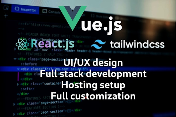 create a custom website with vue and tailwind