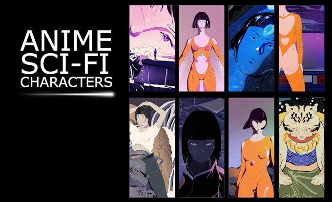 make an anime sci fi drawing or character design for you