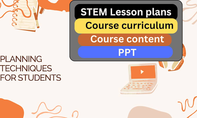 create stem course content lesson plans curriculum and teachers manuals
