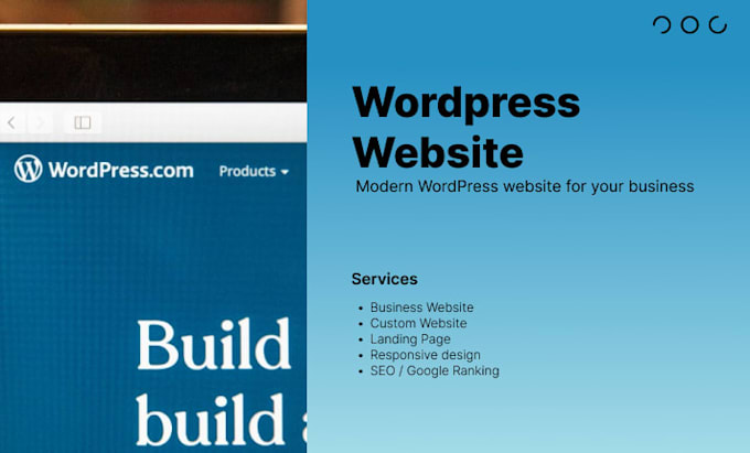 design a modern wordpress website for your business