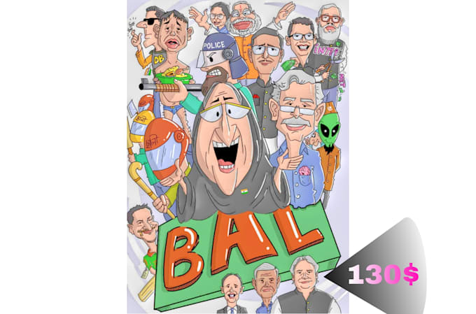 create cartoon comic character
