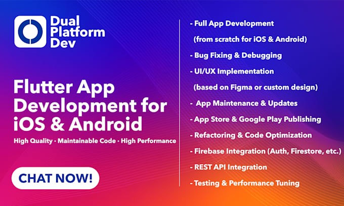 flutter developer, crossplatform app developer