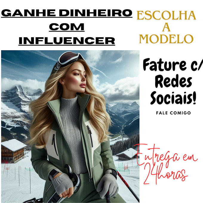criar uma linda influencer de ia para redes sociais