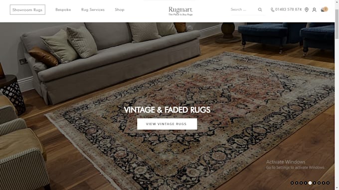 build rug shopify website, carpet ecommerce store, doormat shopify store