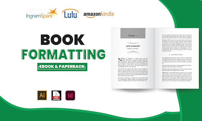 do book formatting, kindle ebook formatting, KDP paperback,layout, kdp upload