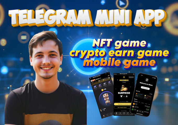 make telegram mini app, crypto earn game, telegram mini game like hamster kombat
