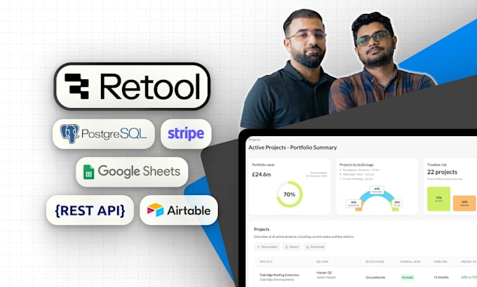 build retool internal tools and enterprise data dashboards