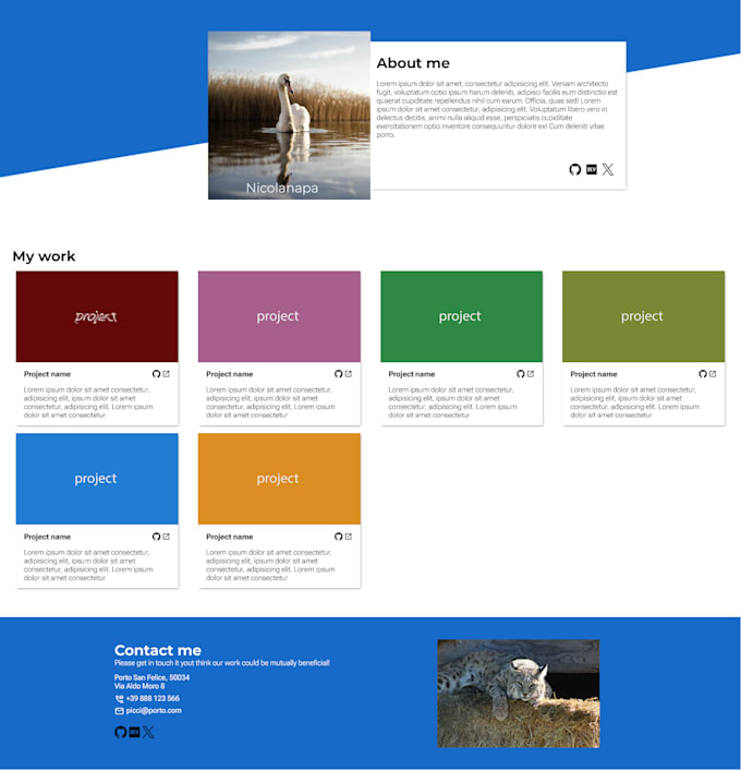 do a portfolio website