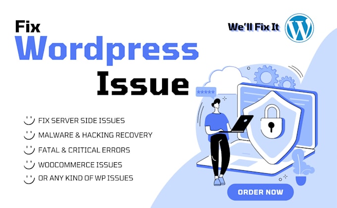 fix any wordpress issues, bugs or errors, malware issues