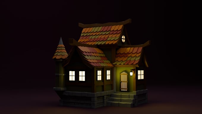 create high quality low poly 3d models for your game