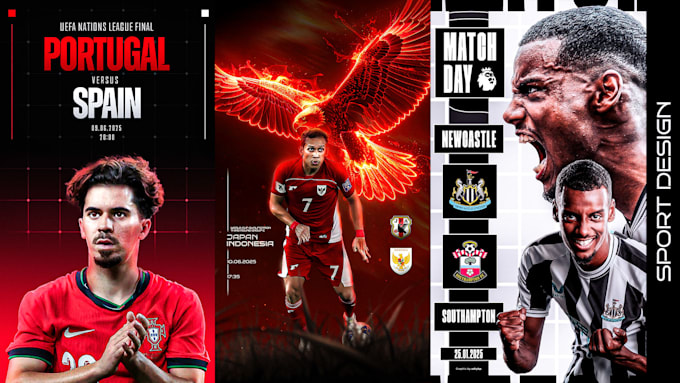 dynamic sports poster design custom, high impact visuals