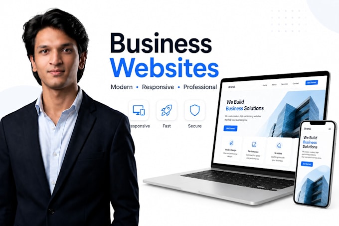 build responsive business website for startup companies and brands