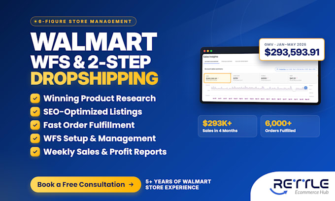 create, setup and manage your walmart dropshipping and wfs store