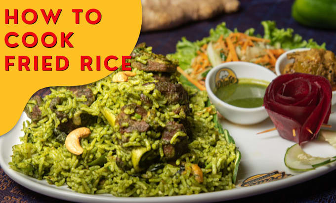 prepare fried chicken and jollof rice