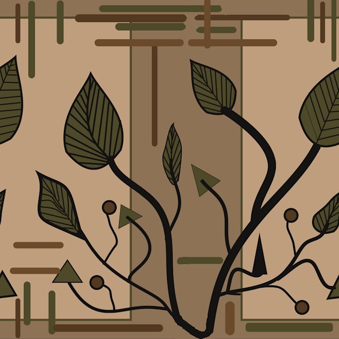 design creative floral and geometrical pattern prints