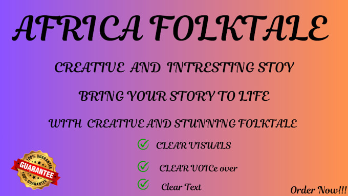 create a captivating ai video art for african folktales and stories
