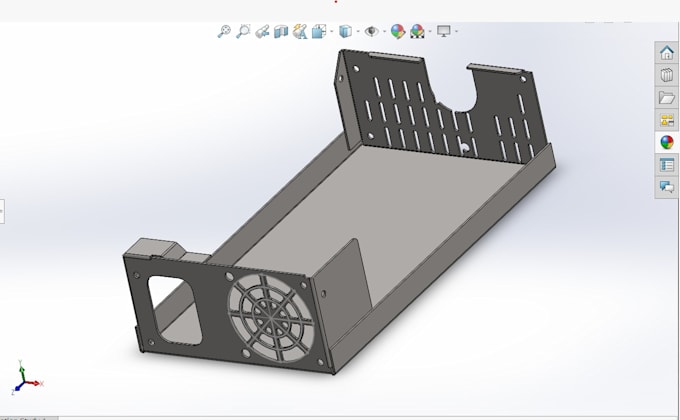 work on sheet metal 3d moduling in solidworks