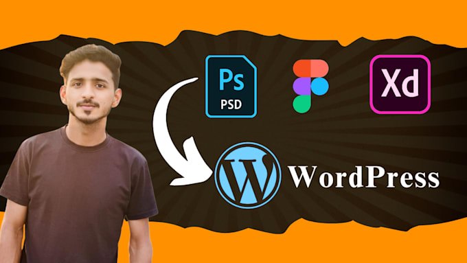 convert figma, xd, PSD designs to word press