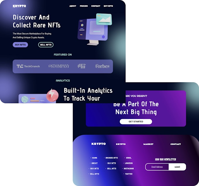 Do website ui ux design in figma and front end design in html and css ...
